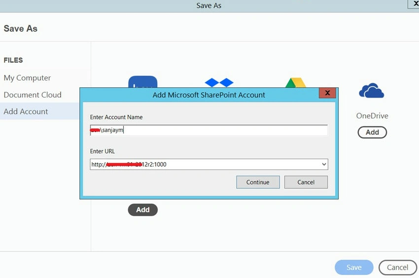 Add account