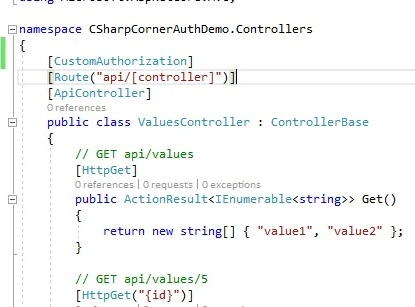API