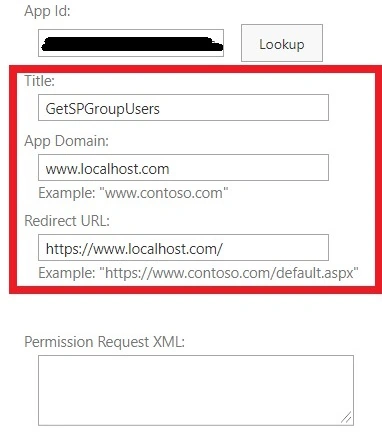 Redirect URL