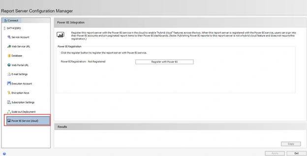 How To Pin SSRS Report To Power BI Service Cloud