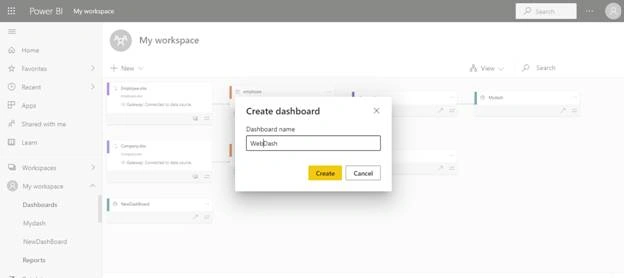 Create Dashboard