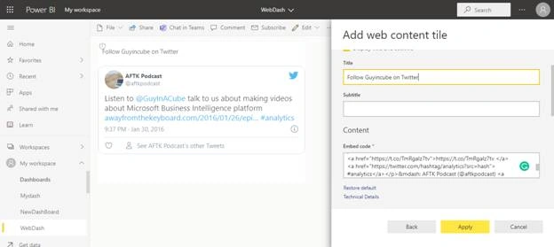 Twitter code 