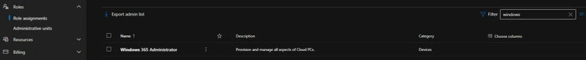 Admin List