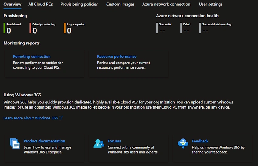 Page overview