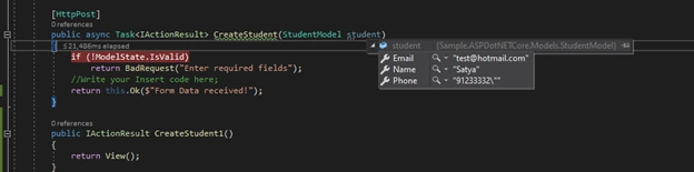 How to Post Data in ASP.NET Core Using Ajax