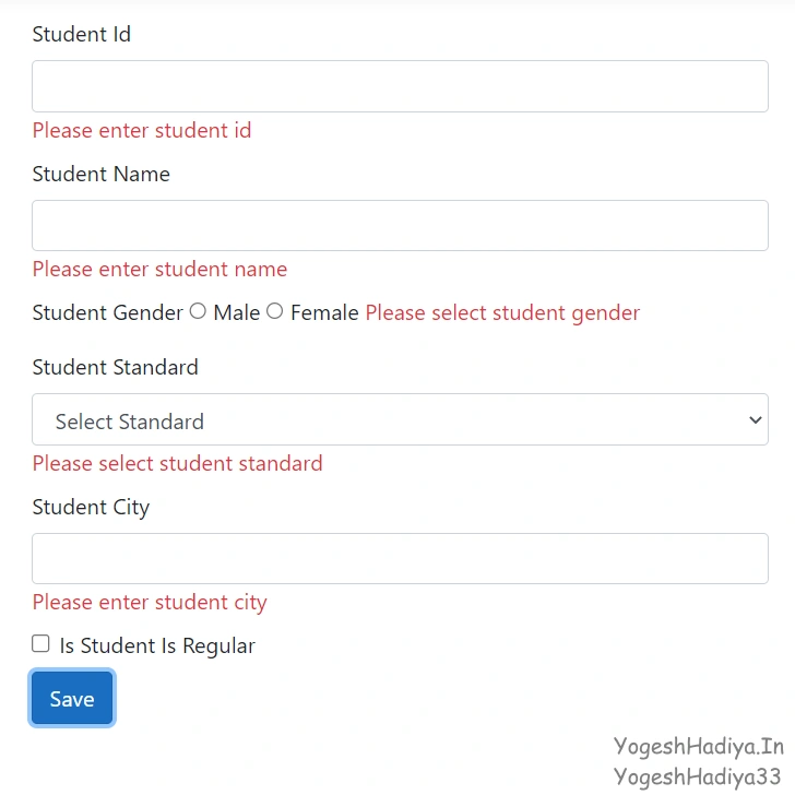 How To Post Data To The Controller Using AJAX With Validations In ASP.NET Core