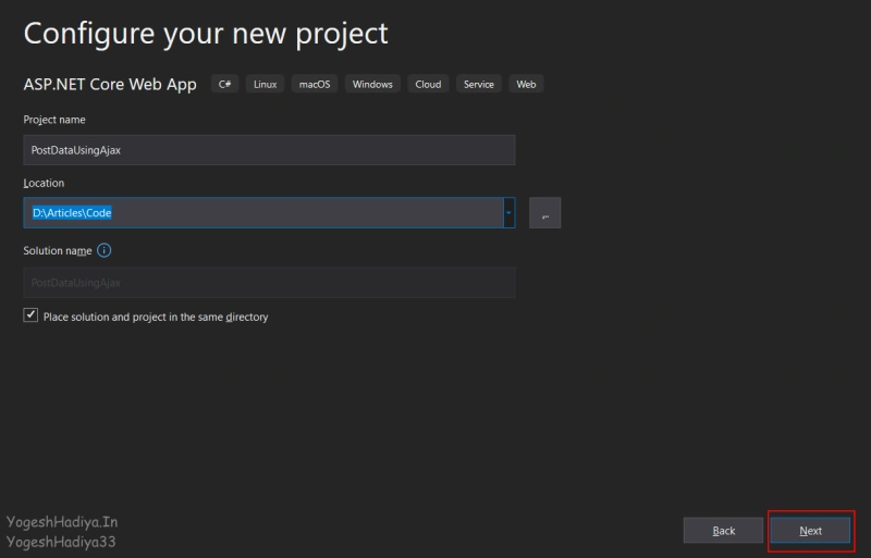 How To Post Data To The Controller Using AJAX With Validations In ASP.NET Core