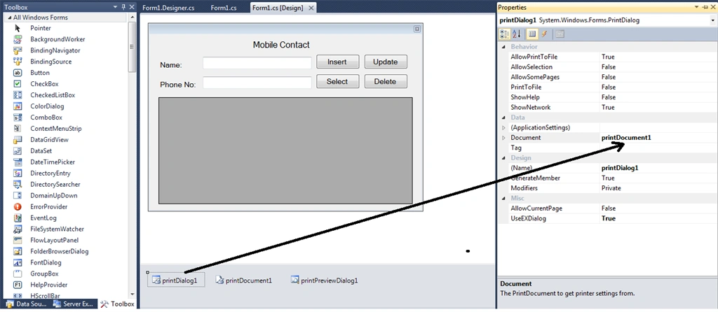 How To Print Grid View C# More Pages - Basic CURD Application MS Access Database