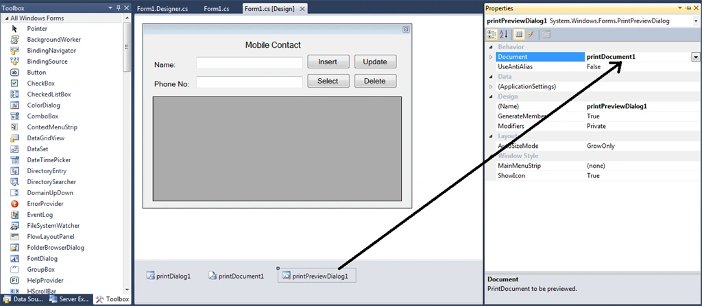 How To Print Grid View C# More Pages - Basic CURD Application MS Access Database