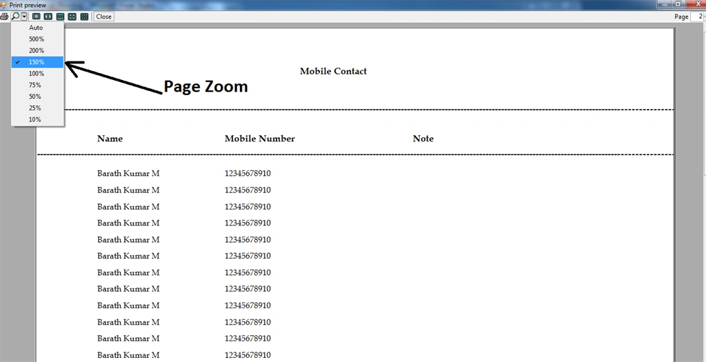 How To Print Grid View C# More Pages - Basic CURD Application MS Access Database