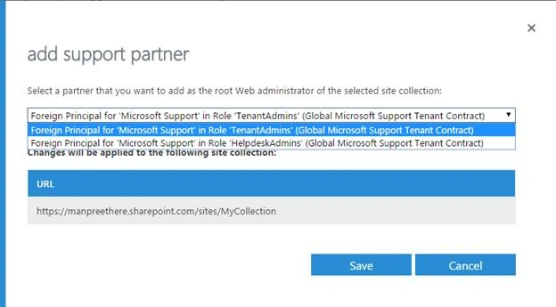 Add Support Partner
