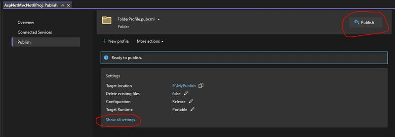 Show all settings