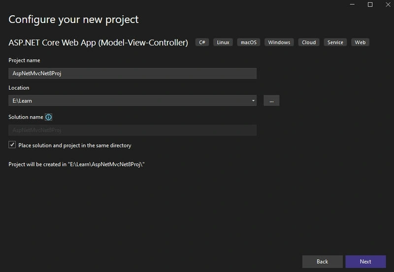 Configure your new project