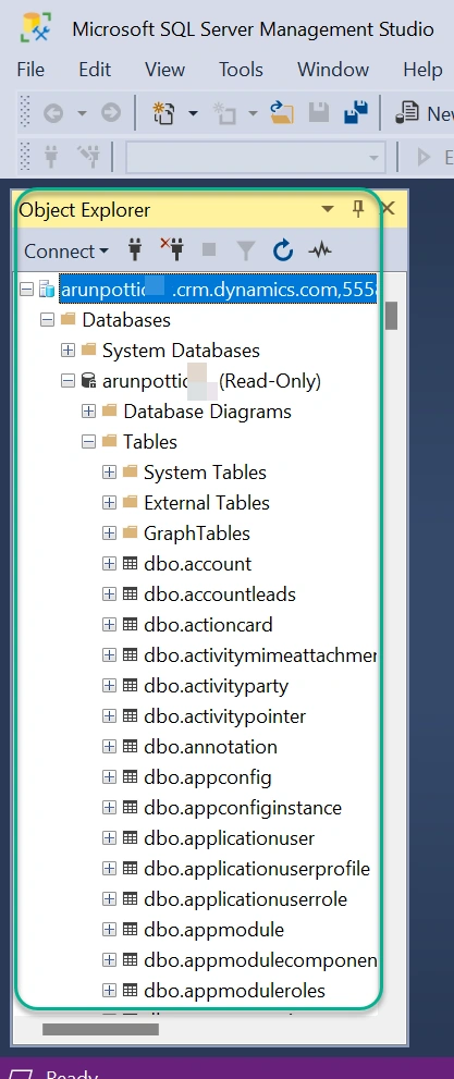Object Explorer