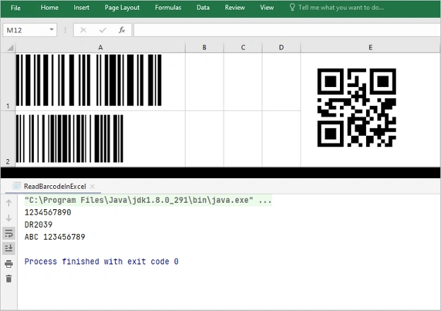 How to Read Barcode in Word, Excel or PDF Documents in Java