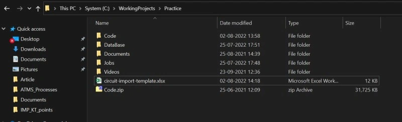 File path