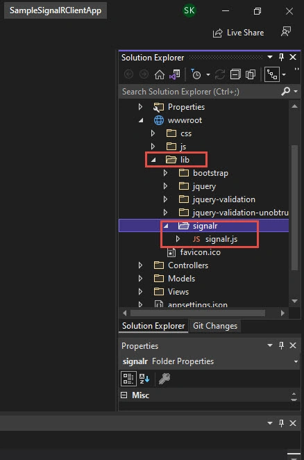 How To Receive Real-Time Data In An ASP.NET Core Client Application Using SignalR JavaScript Client