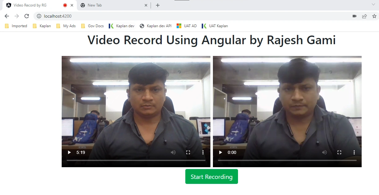 How to Record a Video Using Angular