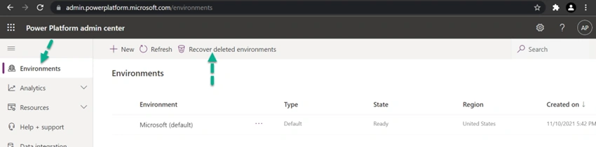 How To Recover A Deleted Environment In Dynamics 365 CRM Online?
