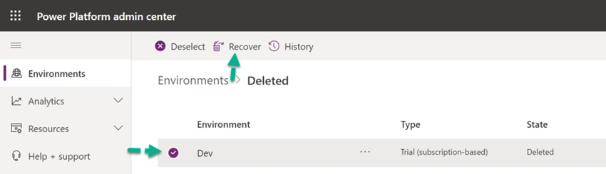How To Recover A Deleted Environment In Dynamics 365 CRM Online?