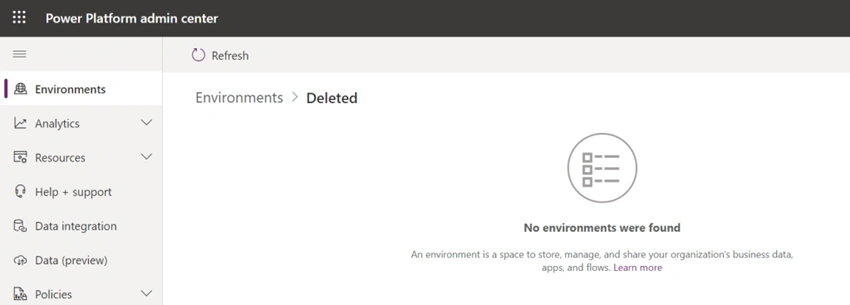 How To Recover A Deleted Environment In Dynamics 365 CRM Online?