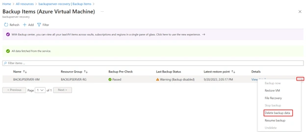 Azure virtual machine