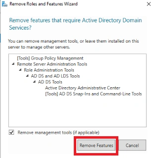 Remove features
