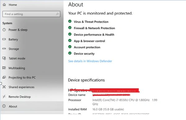 Rename Windows 10 PC