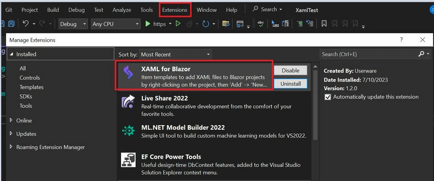 Xaml Controls in Blazor WebAssembly