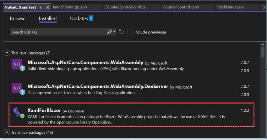 Xaml Controls in Blazor WebAssembly
