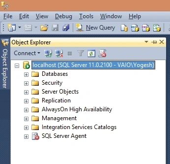 object explorer
