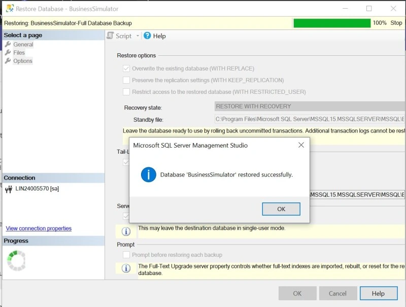 DB Restore