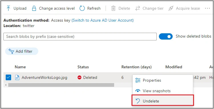 How To Retrieve Accidentally Deleted Azure Storage Blobs