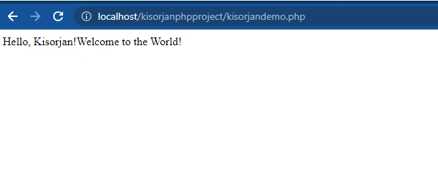 How to run a PHP code using XAMPP Server