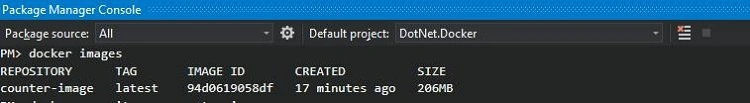 Docker Images Check Command