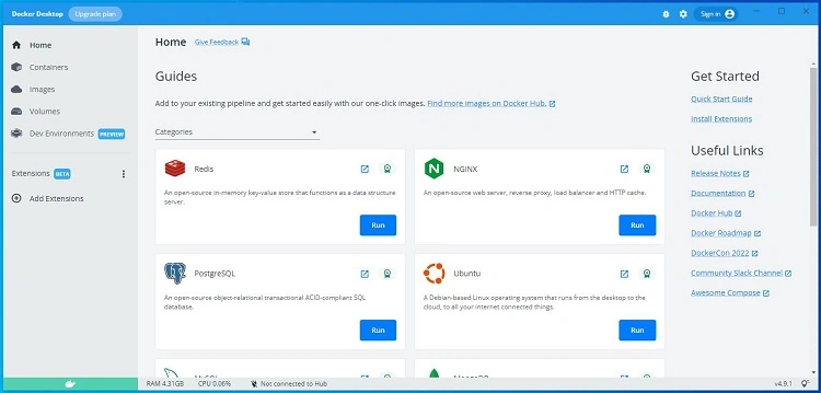 Installed Docker