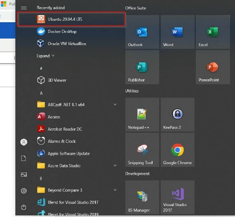 Open Ubuntu