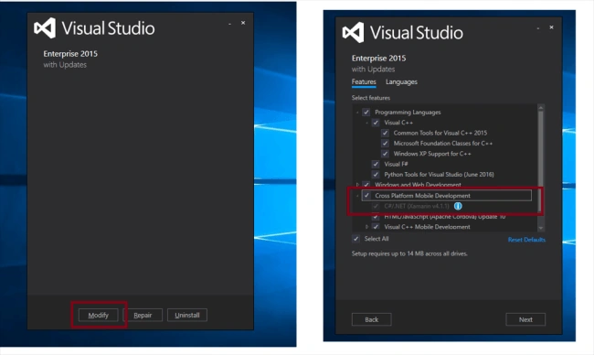 Visual studio 2015