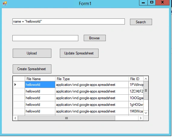 How To Search Files On Google Drive Progamatically From .NET Using Drive API