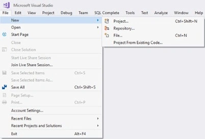 Open Visual Studio