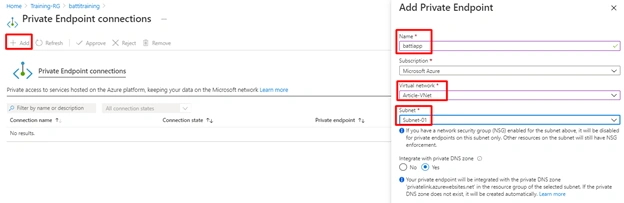 How To Secure Our Azure Web App Services Using A Private Endpoints