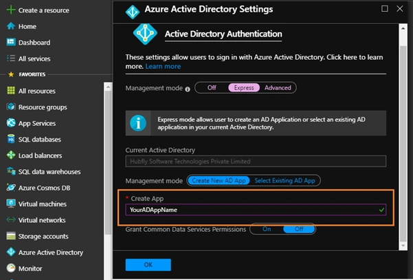 Azure Active Directory Authentication
