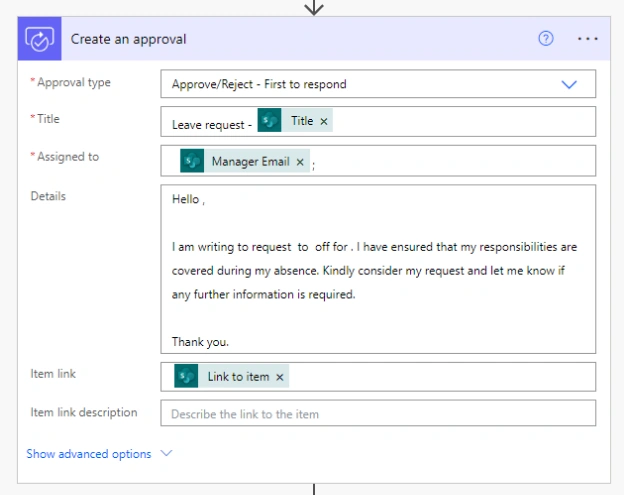 Create an approval
