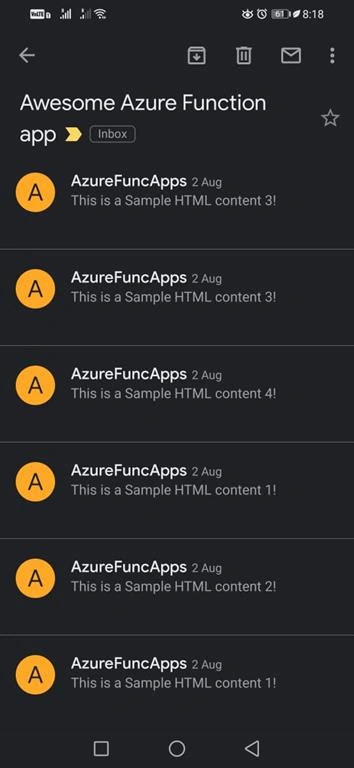 How to Send Email Using SendGrid with Azure Function in .NET Core