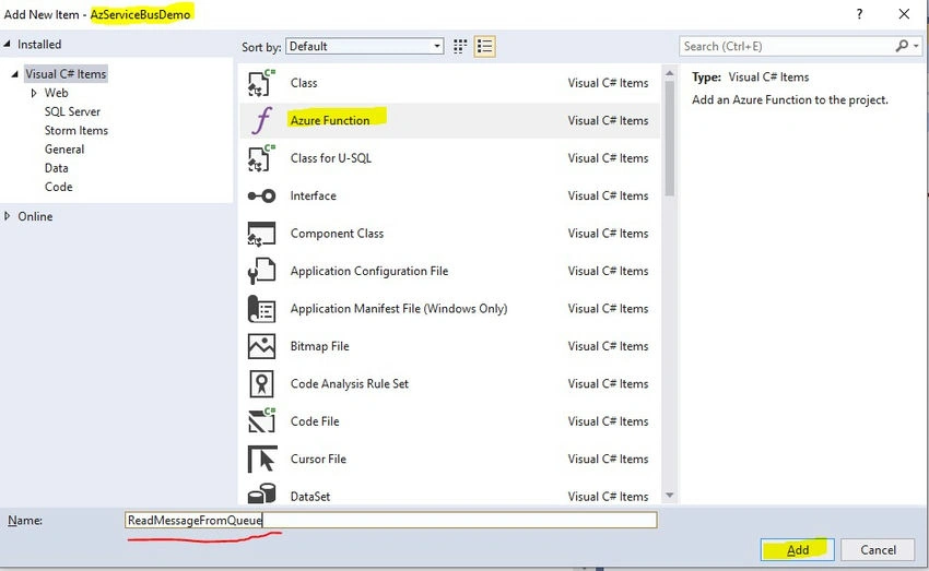 Azure function