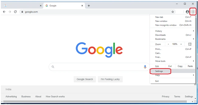 open web browser