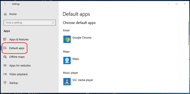 default app