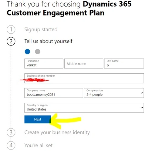 Setup Account