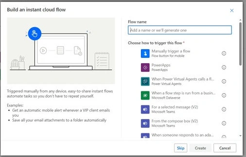 one way whatsapp messaging using Power automate to Twillio
