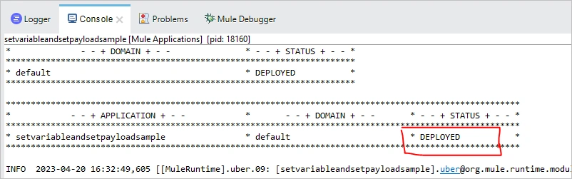 Set Variable and Payload in MuleSoft